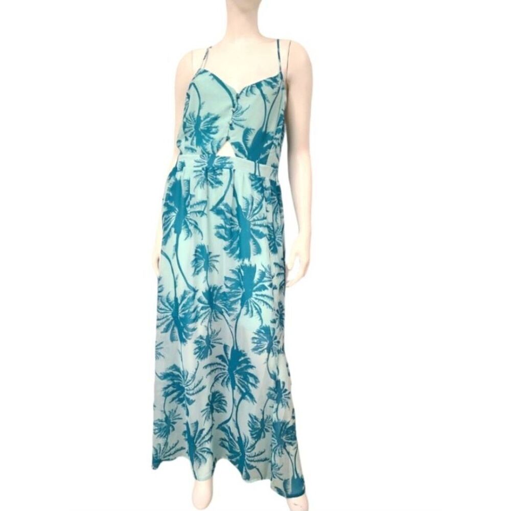 Candies Blue Floral Maxi Dress XXL NEW TAGS